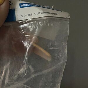 Oval Spring Tension Rod white finish
